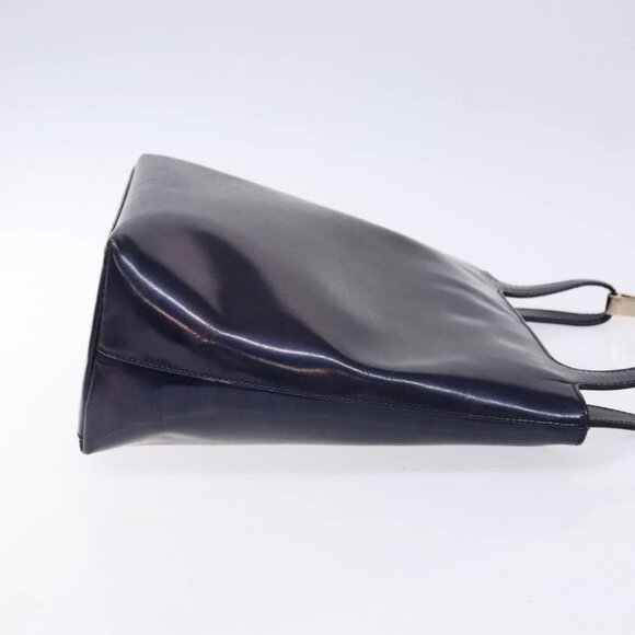 GUCCI Shoulder Bag Enamel Navy Silver Auth bs28873 - Picture 4 of 16